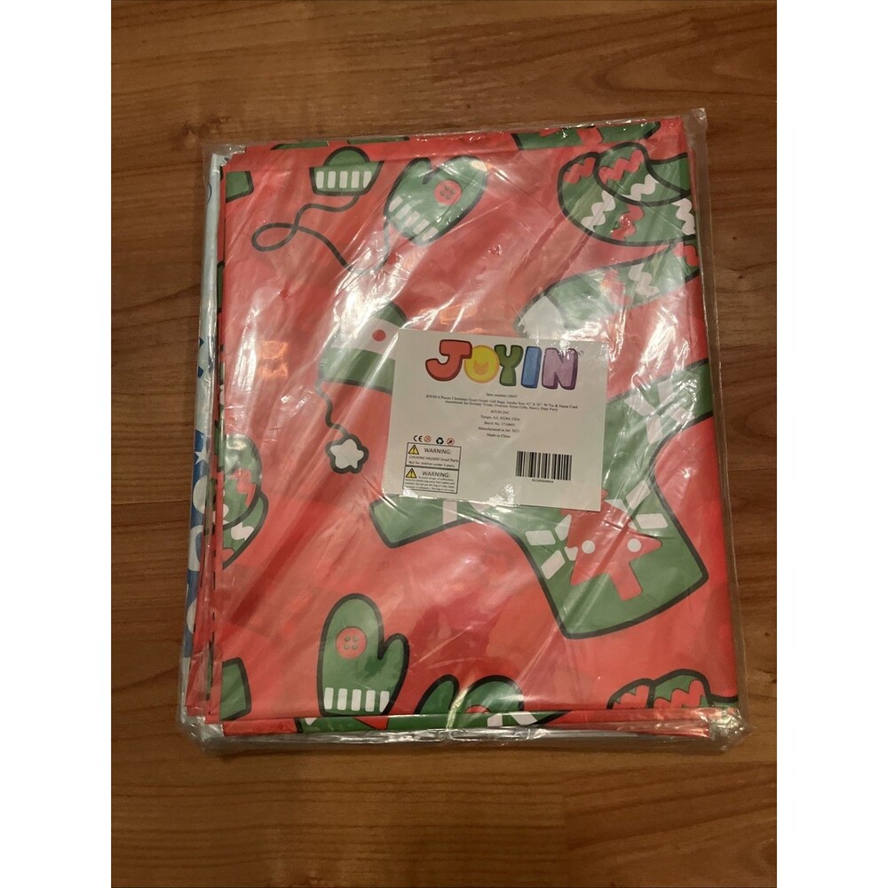 Joyin Christmas Giant Goody Gift Bags Jumbo 6 Piece 43x36 Inches